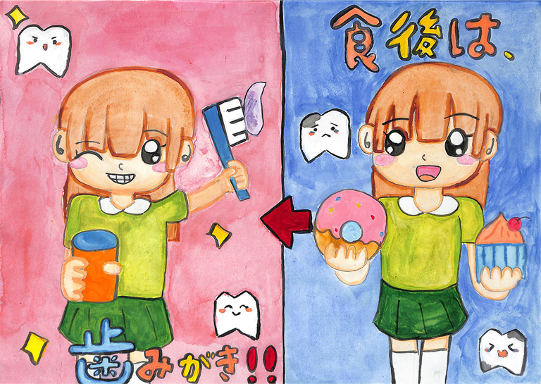C027 食後のはみがき忘れずに!! 猫大好き